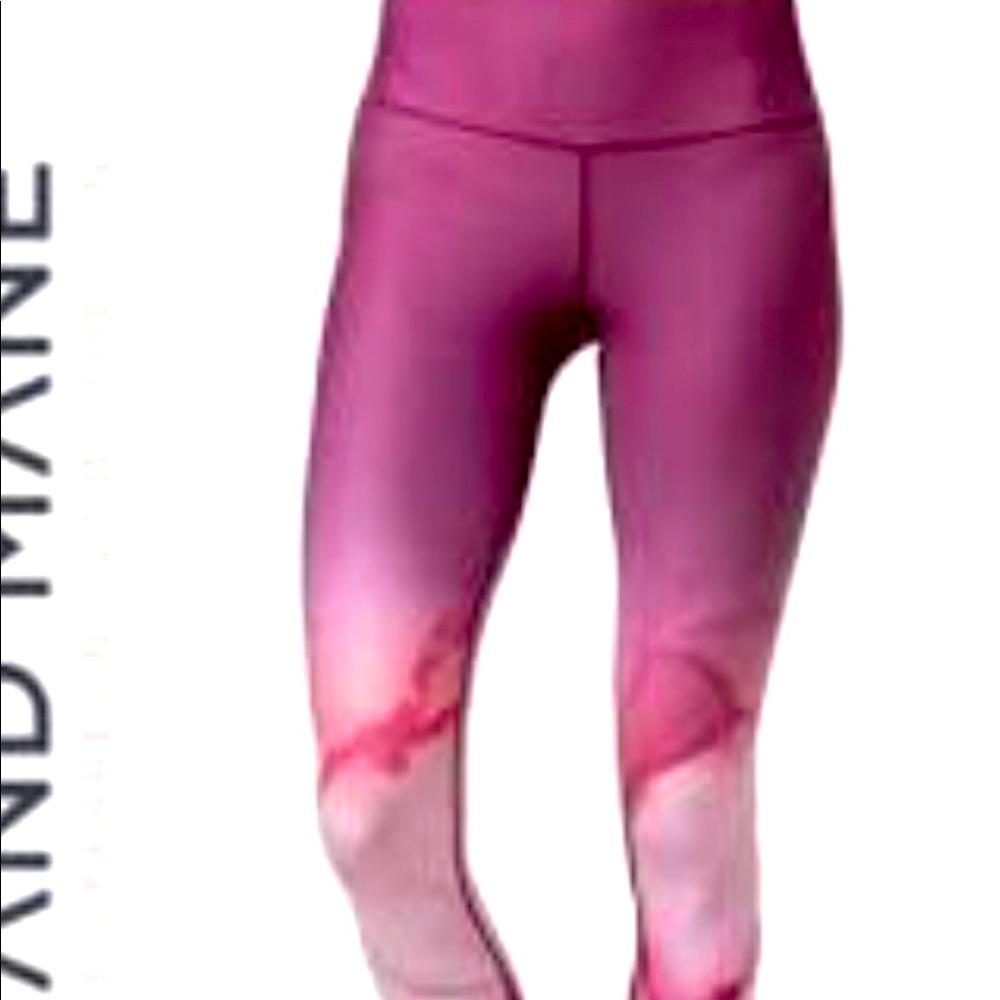 Sol & Mane Mauve Marbled Leggings- Large
